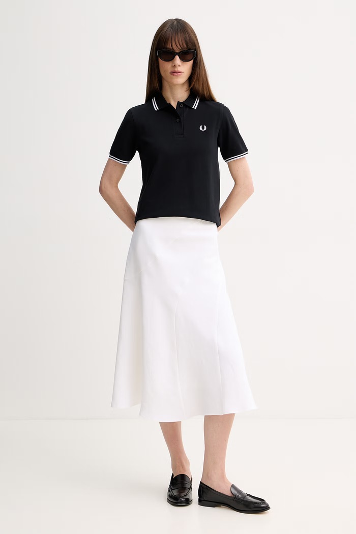 Fred Perry polo tričko dámske bavlnené G3600 čierna SS26
