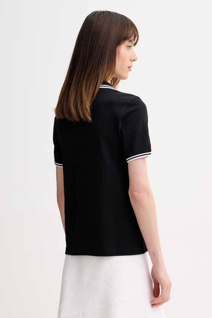 Oblečenie Fred Perry polo tričko dámske bavlnené G3600 čierna