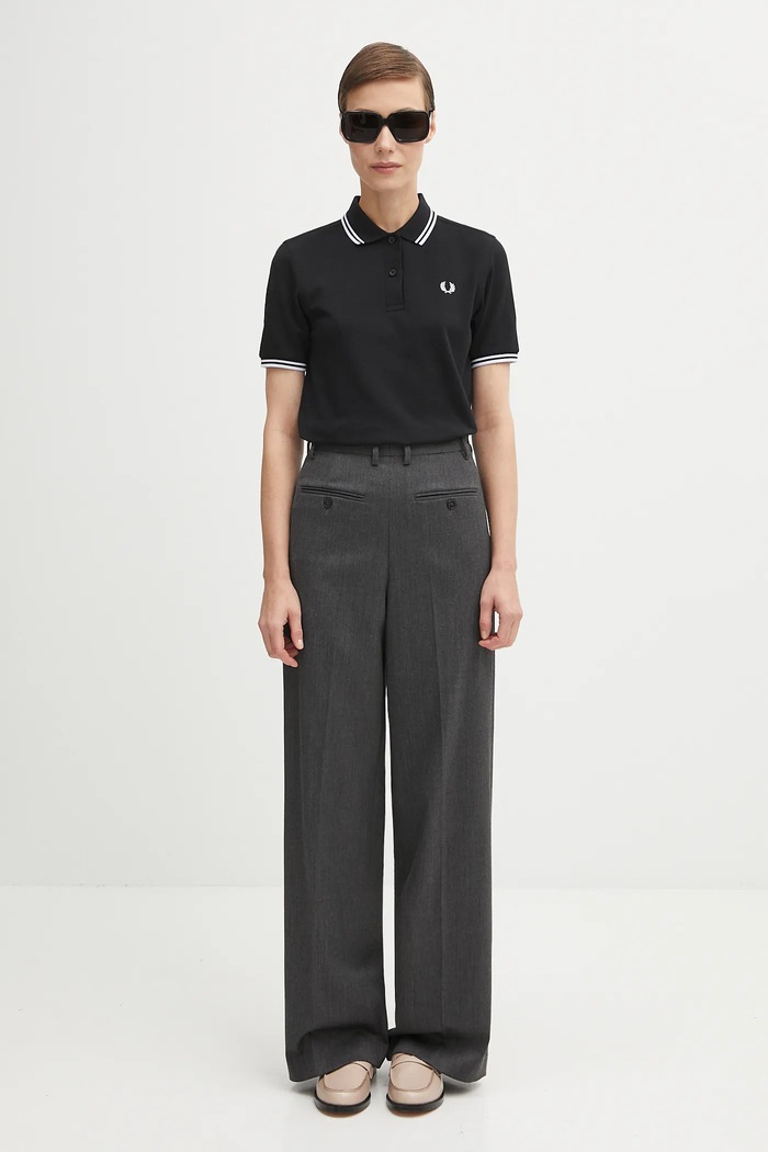 Fred Perry polo tričko dámske bavlnené G3600 čierna
