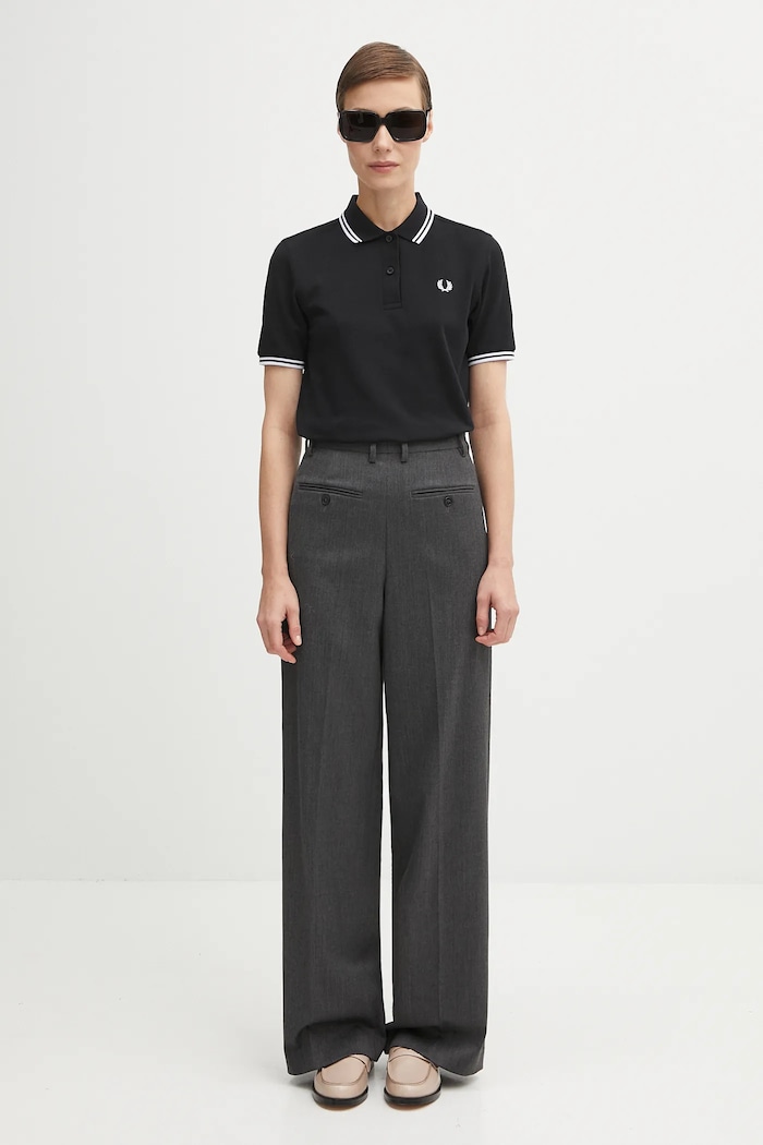 Fred Perry polo tričko dámske bavlnené G3600 čierna