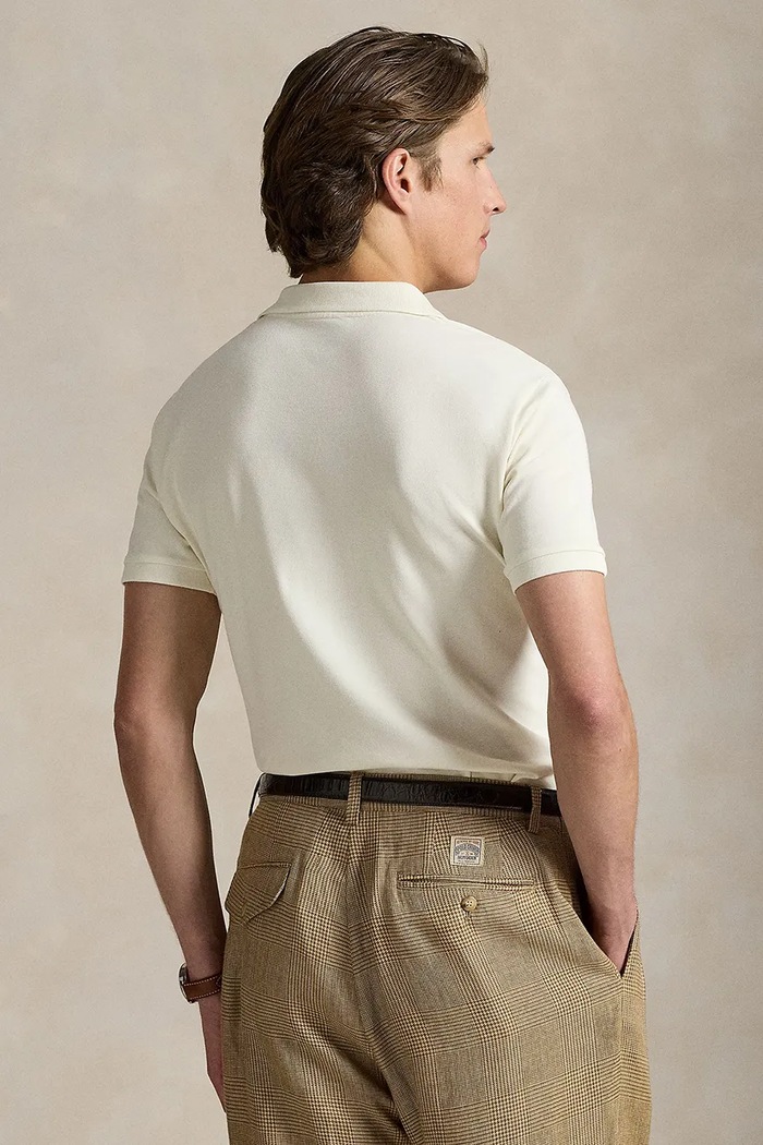 Bavlněné polo tričko Polo Ralph Lauren 710968951 béžová SS26