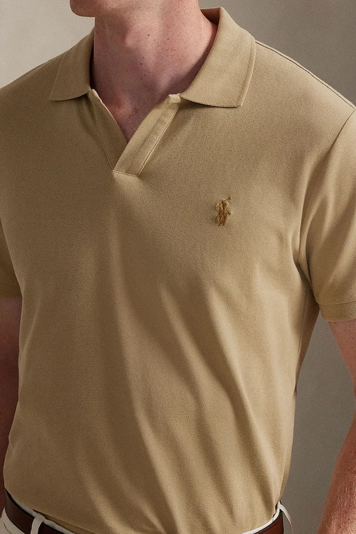 Bavlněné polo tričko Polo Ralph Lauren béžová 710968951
