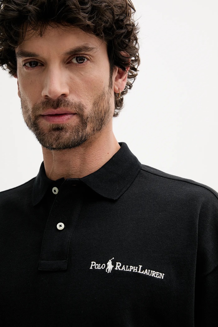 Polo Ralph Lauren pamut póló fekete 710972615