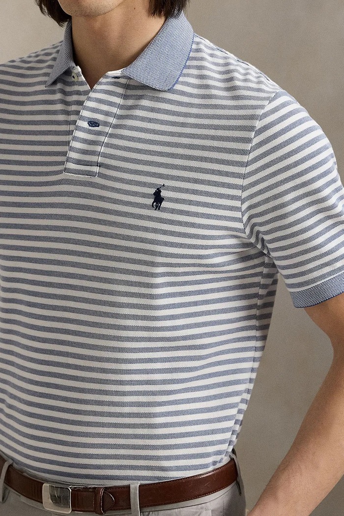 Bavlnené polo tričko Polo Ralph Lauren modrá 710974596