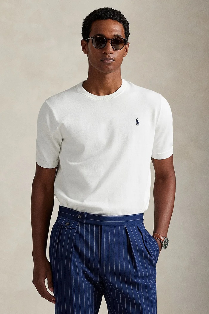 Μπλουζάκι Polo Ralph Lauren κανονικό λευκό 710980681