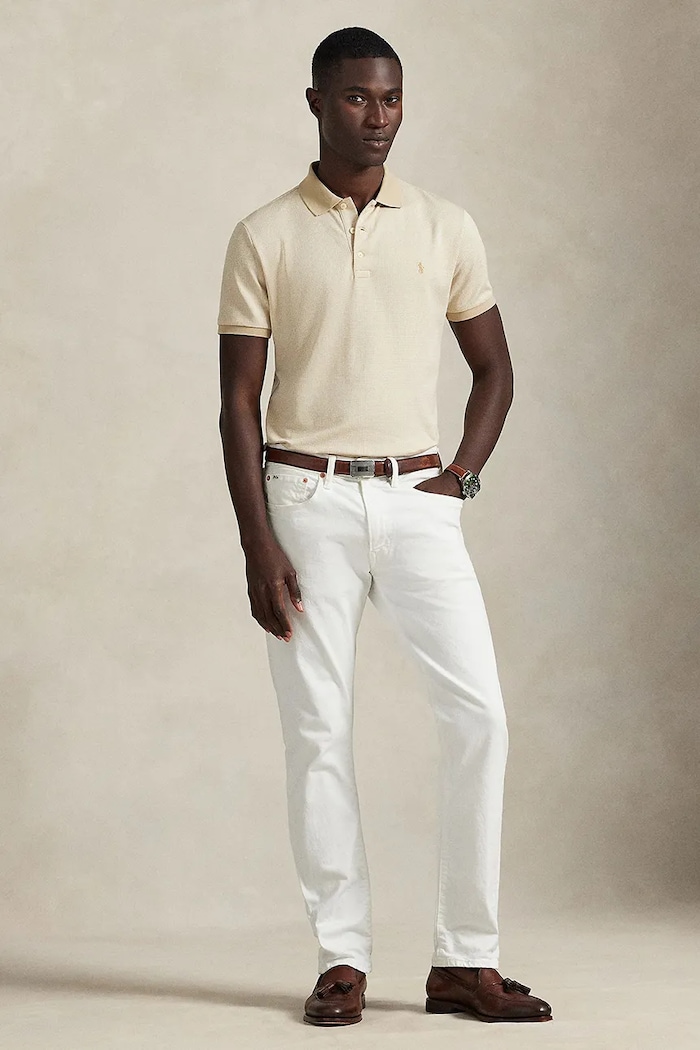 Îmbrăcăminte Polo Ralph Lauren polo de bumbac 710974270 bej