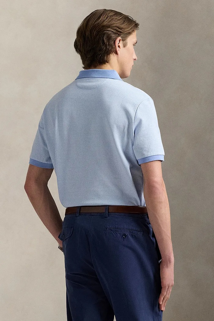 Bavlněné polo tričko Polo Ralph Lauren 710974270 modrá AW25