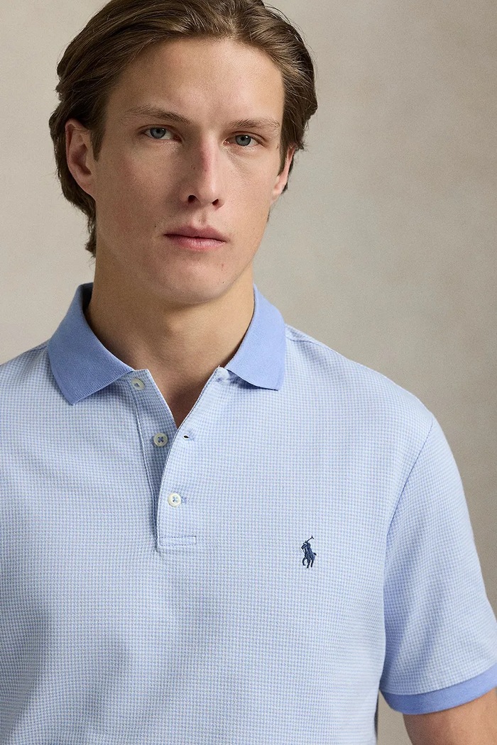 Bavlněné polo tričko Polo Ralph Lauren modrá 710974270