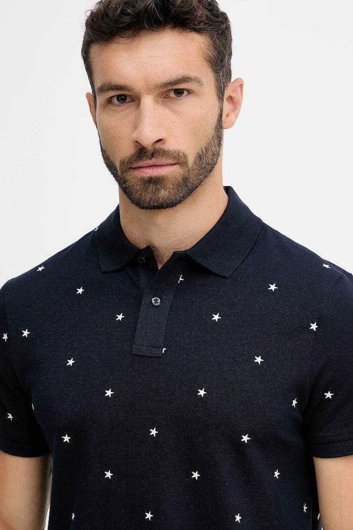 Polo tričko Tommy Hilfiger tmavomodrá MW0MW39835