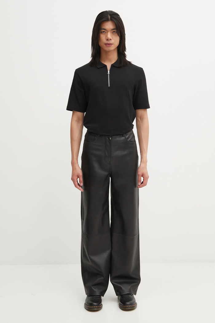Samsoe Samsoe cotton polo shirt SAMAC M25200033 black