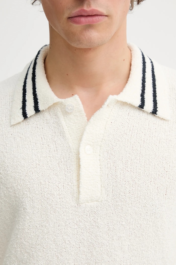Tricou polo SAPEDRO Samsoe Samsoe bej M25200017