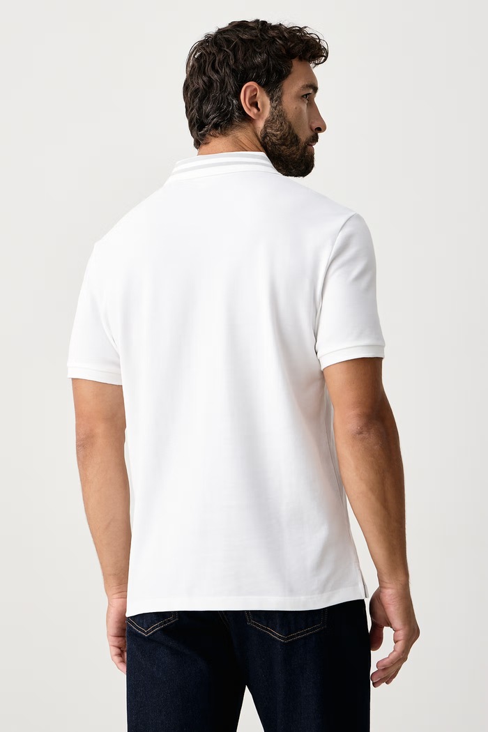 Odzież Calvin Klein Jeans Polo męskie bawełniane LV04RC276G biały