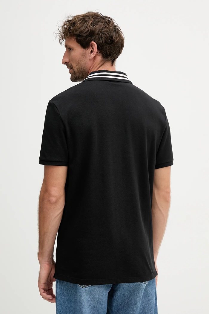 Odzież Calvin Klein Jeans polo bawełniane LV04RC276G czarny