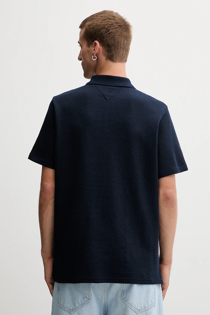Oblečenie Bavlnené polo tričko Tommy Jeans DM0DM22415 tmavomodrá