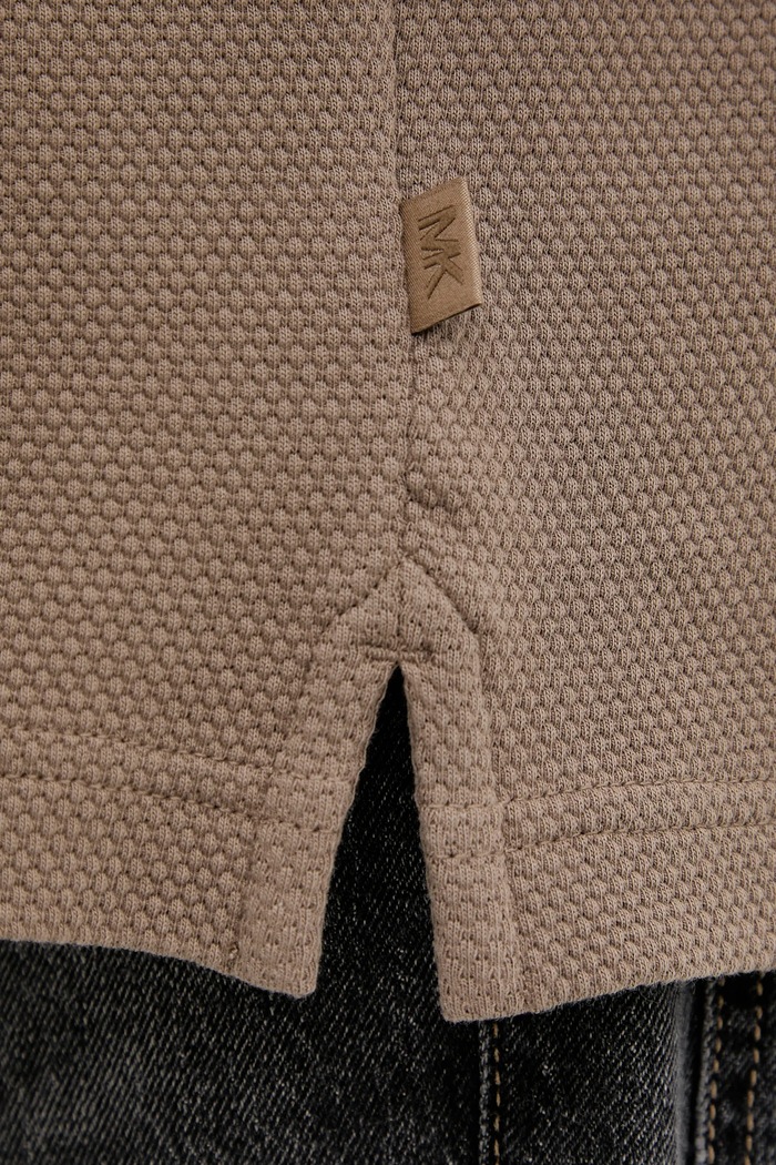 Polo tričko Michael Kors CT552LFHSA hnědá