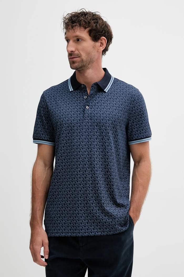 Bavlnené polo tričko Michael Kors regular tmavomodrá CS550V85KS