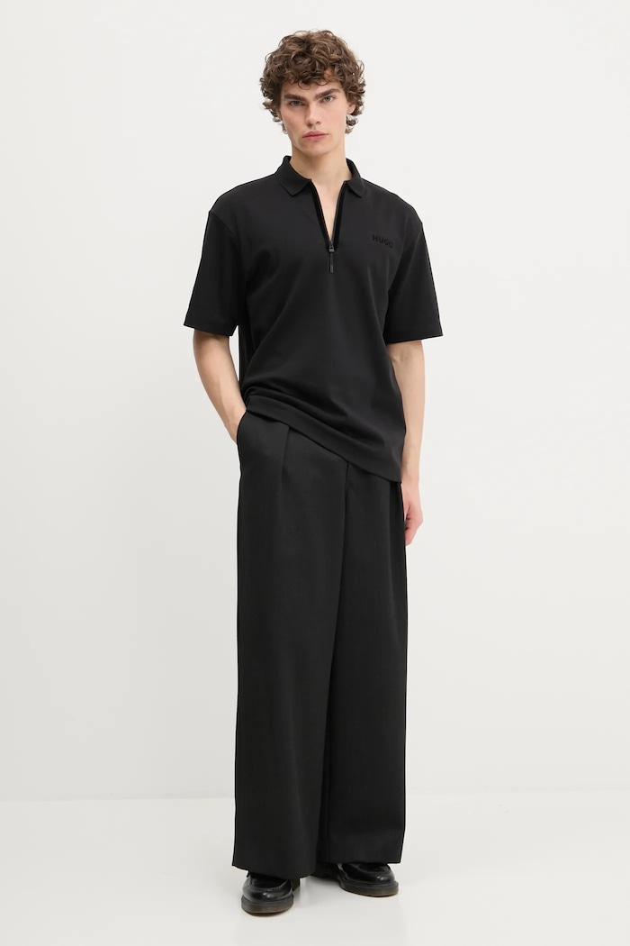 Πόλο HUGO Dalessandra 50542313 μαύρο AW25