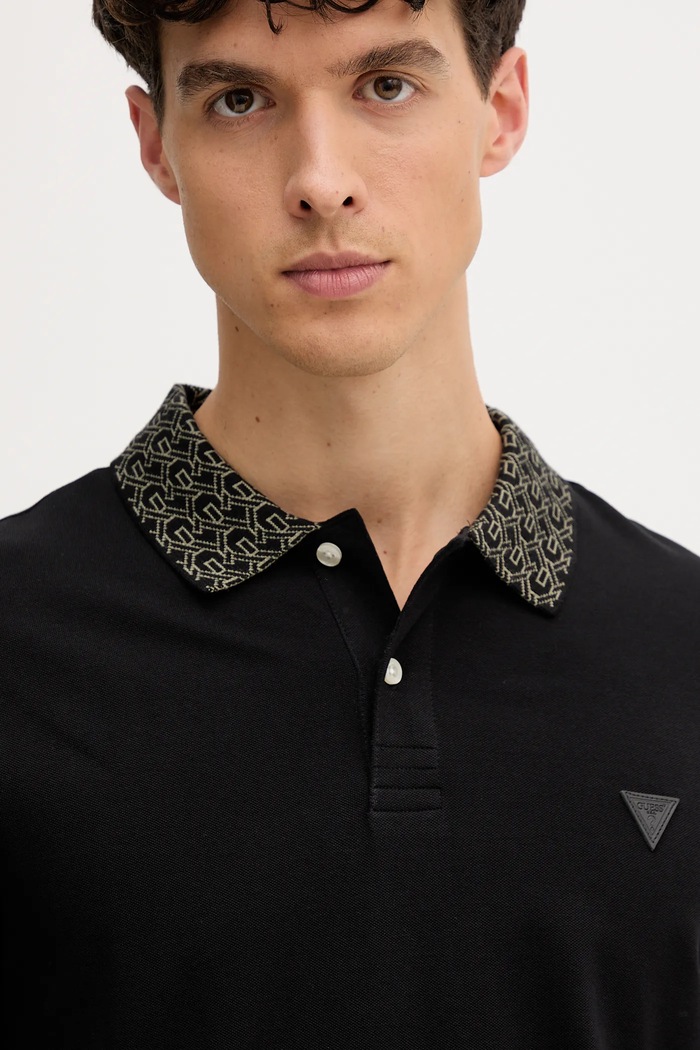 Polo tričko Guess LYLE černá M5YP60.K7O64
