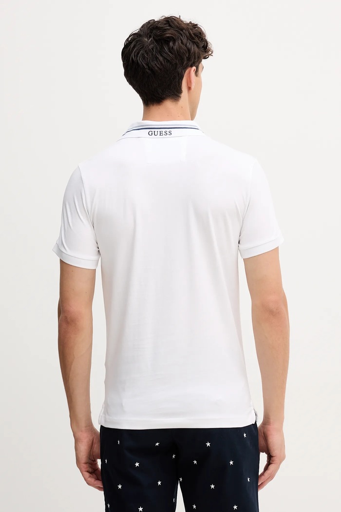 Oblečení Polo tričko Guess NOLAN M5YP66.J1314 bílá
