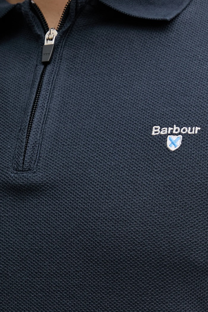 Bavlnené polo tričko Barbour WADWORTH MML1398 tmavomodrá