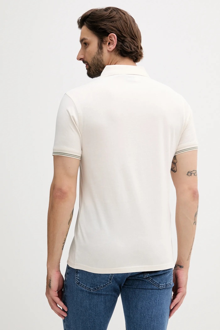 Odzież Barbour Polo bawełniane AUSTWICK MML1484 beżowy