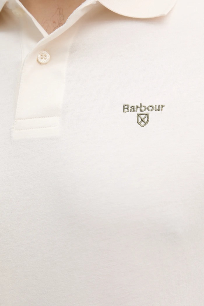Polo bawełniane AUSTWICK Barbour beżowy MML1484