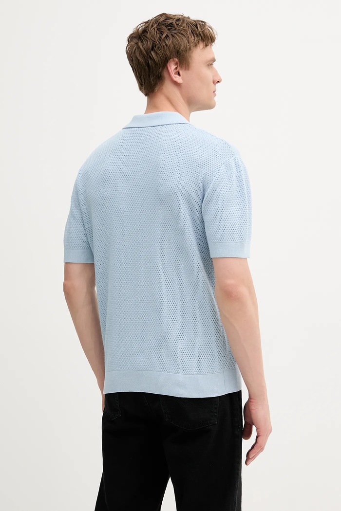 Odzież Pepe Jeans polo bawełniane PM702536 niebieski