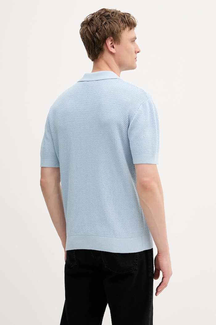 Odzież Pepe Jeans polo bawełniane PM702536 niebieski