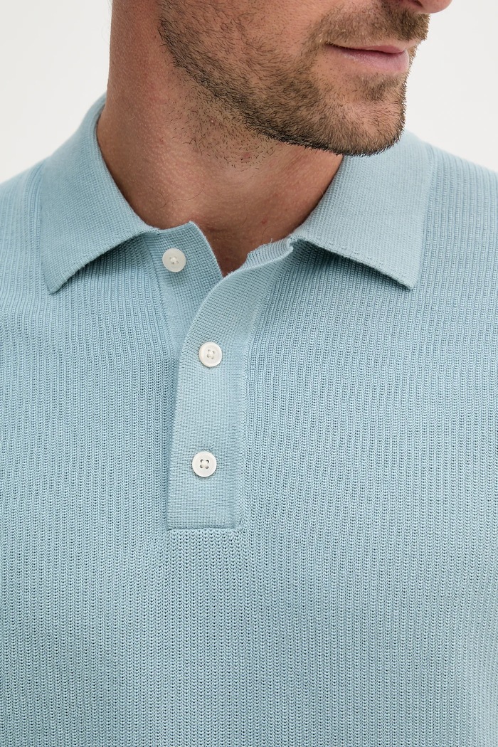 Bavlnené polo tričko Hackett London HM7000005 modrá