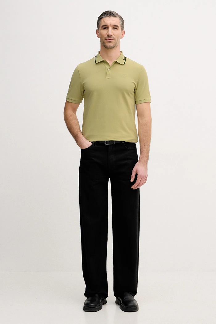Polo tričko Guess LYLE M5BP60.K7O64 zelená AW25