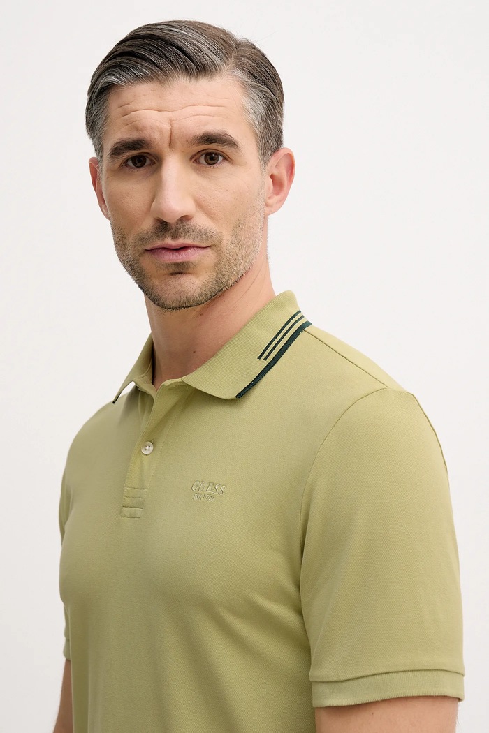 Polo tričko Guess LYLE zelená M5BP60.K7O64