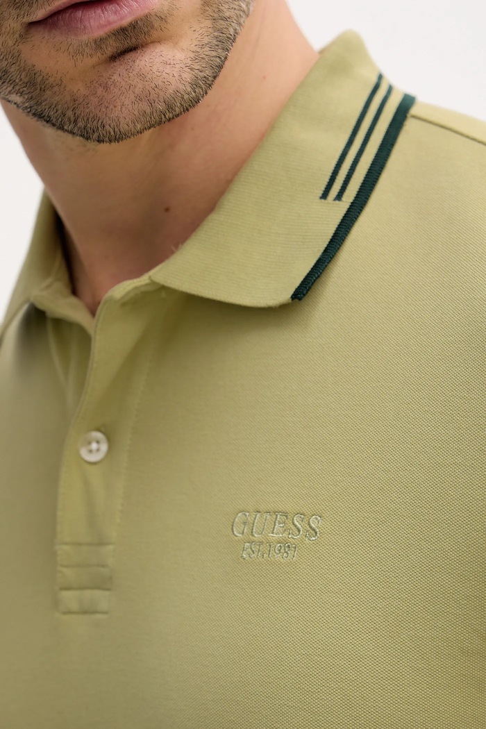Polo tričko Guess LYLE M5BP60.K7O64 zelená