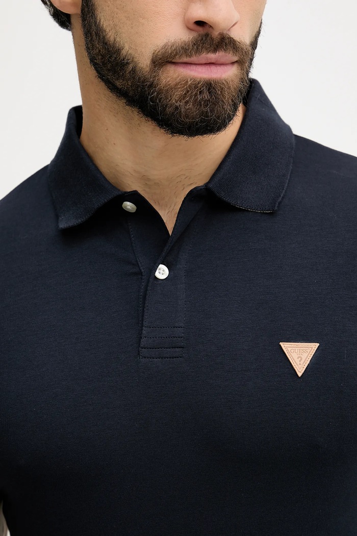 Polo tričko Guess NOLAN M5BP66.J1314 tmavomodrá
