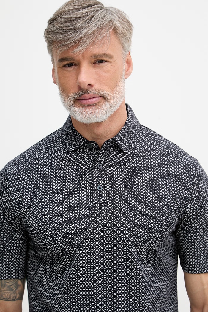 Armani Exchange polo pánské bavlněné námořnická modř XM000735.AF10356