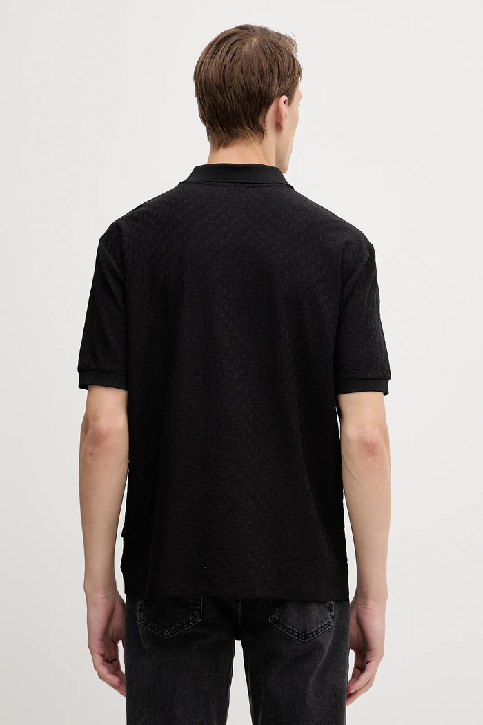 Oblečenie Bavlnené polo tričko Armani Exchange XM001882.AF10337 čierna