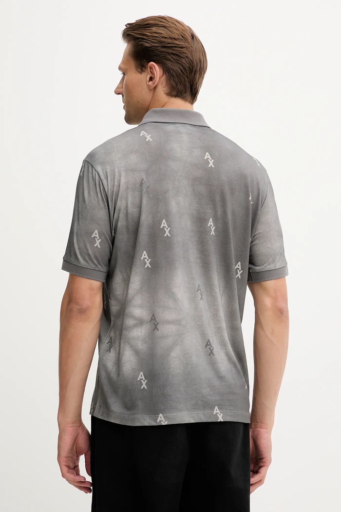 Oblečenie Bavlnené polo tričko Armani Exchange XM001884.AF10356 sivá