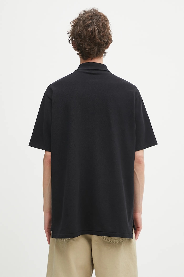 Îmbrăcăminte Human Made polo de bumbac HM29CS025 negru