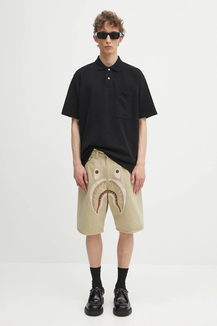 Human Made polo de bumbac HM29CS025 negru