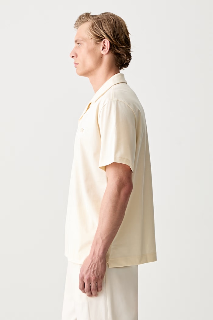 Lacoste polo tričko pánske bavlnené DH5928 béžová SS26