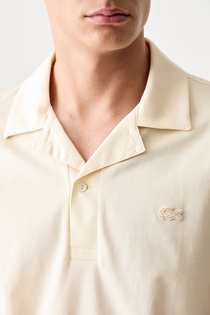 Lacoste polo tričko pánske bavlnené DH5928 béžová