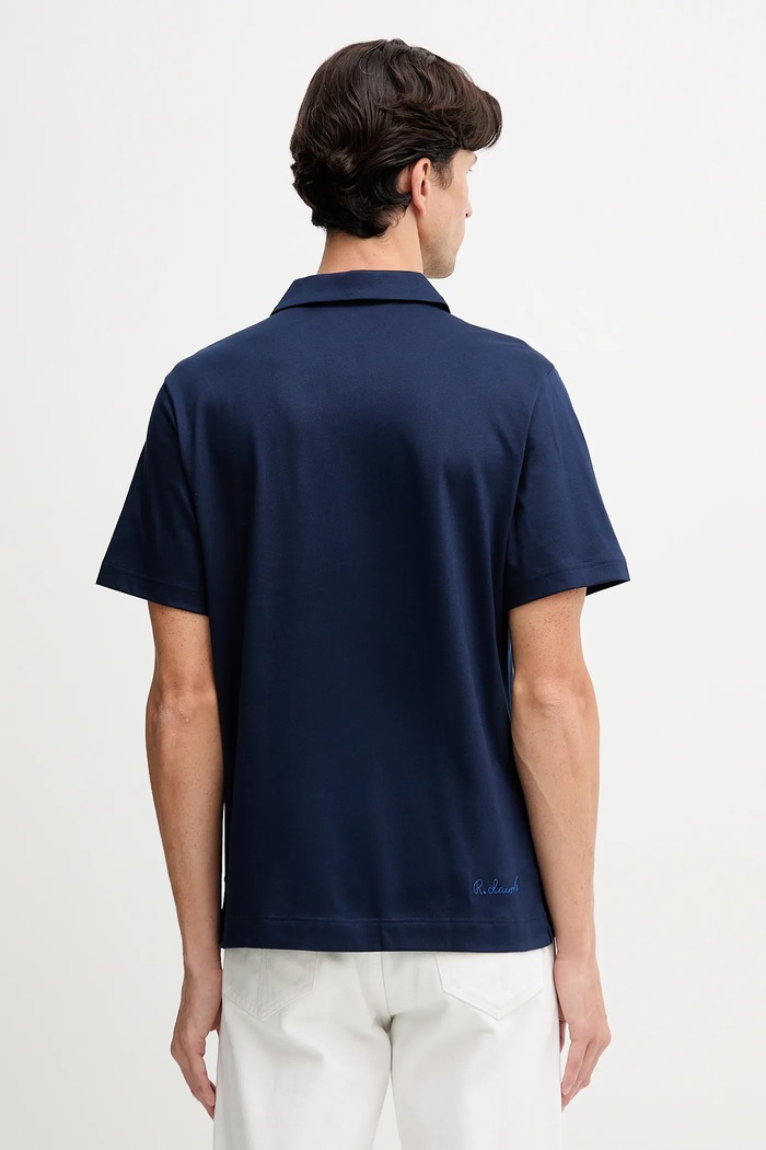 Oblačila Lacoste polo majica moška bombažna DH5928 mornarsko modra