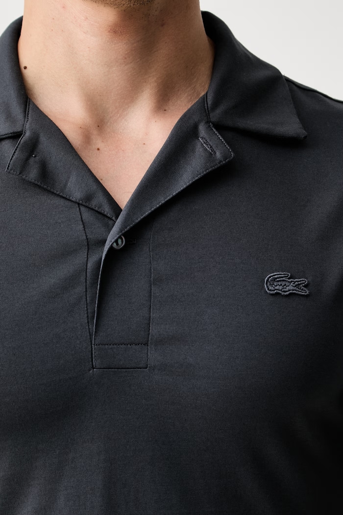 Lacoste polo bărbați din bumbac DH5928 gri