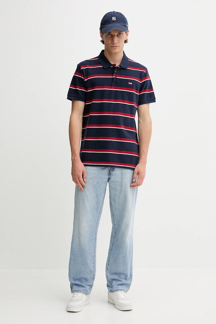Levi's polo bawełniane 35883.0326 granatowy AA00
