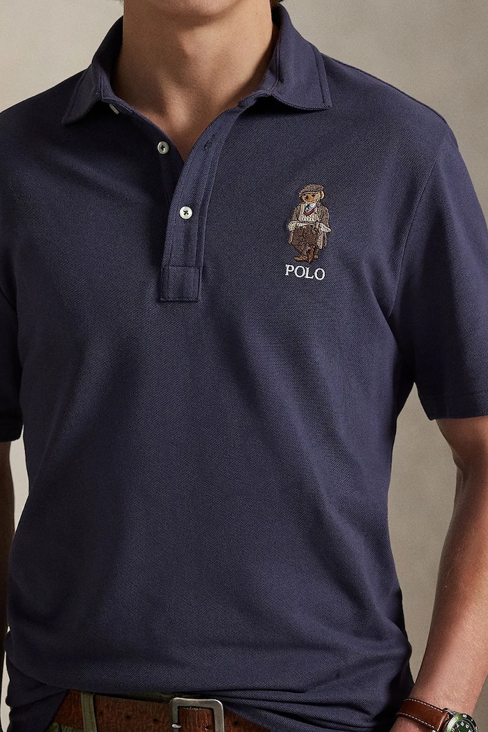 Polo Ralph Lauren polo bawełniane niebieski 710P00083