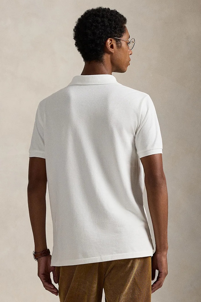 Polo Ralph Lauren polo de bumbac 710P00095 alb AW25