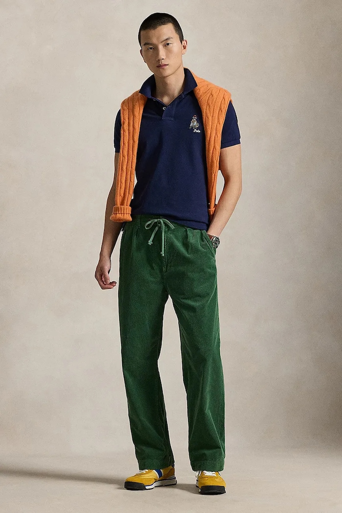 Îmbrăcăminte Polo Ralph Lauren polo de bumbac 710P00095 bleumarin