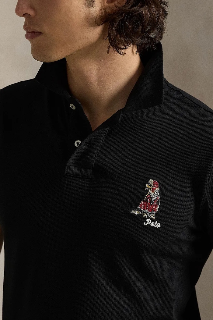 Bavlnené polo tričko Polo Ralph Lauren čierna 710P00095