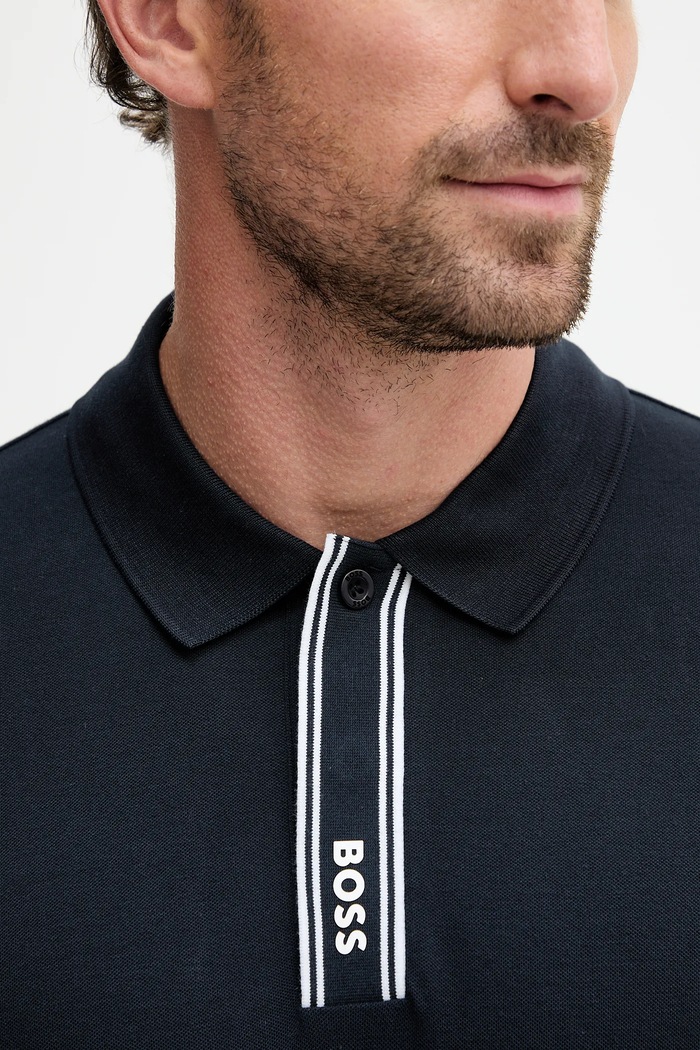 BOSS Green polo PL_Paddy GOC 50549362 granatowy
