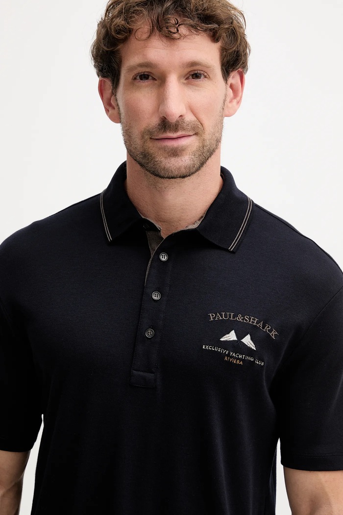 Polo tričko Paul&Shark námořnická modř 15311702