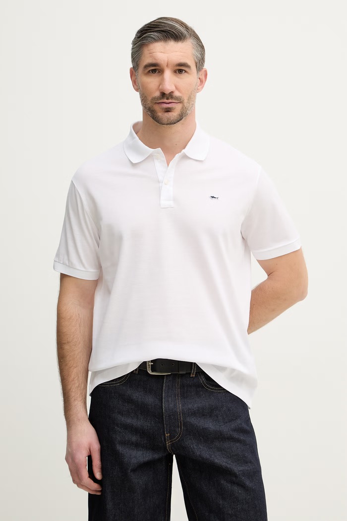 Paul&Shark polo de bumbac Knitwear regular alb 99311001